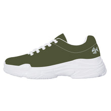 Load image into Gallery viewer, Ti Amo I love you - Exclusive Brand - Riffle Green - Angry Fish - Chunky Sneakers - White Soles
