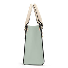 Load image into Gallery viewer, Ti Amo I love you - Exclusive Brand - Green Eyes - Luxury Womens PU Tote Bag - Cream Straps
