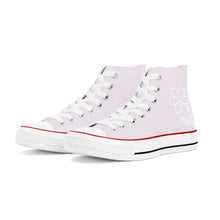 Load image into Gallery viewer, Ti Amo I love you - Exclusive Brand - Prim - White Daisy - High Top Canvas Shoes - White  Soles
