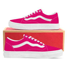 Load image into Gallery viewer, Ti Amo I love you - Exclusive Brand - Dark Hot Pink - Low Top Flat Sneaker
