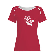 Load image into Gallery viewer, Ti Amo I love you - Exclusive Brand - Brick Red - White Daisy - Women&#39;s T shirt - Dizes XS-2XL
