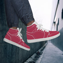 Load image into Gallery viewer, Ti Amo I love you - Exclusive Brand - Viva Magenta - High Top Synthetic Leather Sneaker
