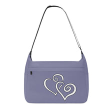 Load image into Gallery viewer, Ti Amo I love you - Exclusive Brand - Calm Cool &amp; Collected - Double White Heart - Journey Computer Shoulder Bag
