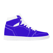 Load image into Gallery viewer, Ti Amo I love you - Exclusive Brand - Violet Blue - High Top Synthetic Leather Sneakers
