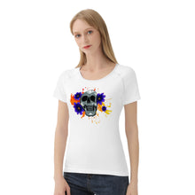 Load image into Gallery viewer, Ti Amo I love you - Exclusive Brand - Floral Skelton - Women&#39;s T shirt
