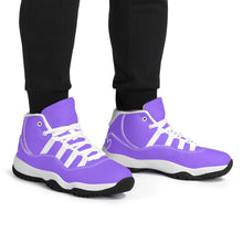 Load image into Gallery viewer, Ti Amo I love you - Exclusive Brand - Heliotrope 3 - High Top Air Retro Sneakers - White Soles
