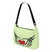 Load image into Gallery viewer, Ti Amo I love you - Exclusive Brand - Gossip - Skeleton Heart Hands  -  Journey Computer Shoulder Bag
