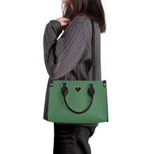 Load image into Gallery viewer, Ti Amo I love you - Exclusive Brand - Spring Leaves - Luxury Womens PU Tote Bag - Black Straps
