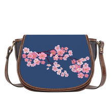 Load image into Gallery viewer, Ti Amo I love you - Exclusive Brand - San Juan - Pink Floral Branch - Saddle Bag
