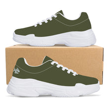 Load image into Gallery viewer, Ti Amo I love you - Exclusive Brand - Riffle Green - Angry Fish - Chunky Sneakers - White Soles
