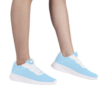 Load image into Gallery viewer, Ti Amo I love you  - Exclusive Brand - Regent St Blue - White Heart - Air Mesh Running Shoes - White Soles
