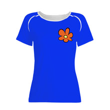 Load image into Gallery viewer, Ti Amo I love you - Exclusive Brand  - Blue Blue Eyes  - Orange Flower - Women&#39;s  T shirt
