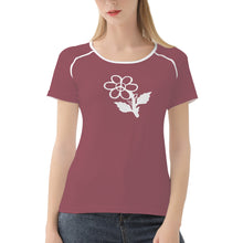 Load image into Gallery viewer, Ti Amo I love you - Exclusive Brand - Spinel Rose - White Daisy - Women&#39;s T shirt
