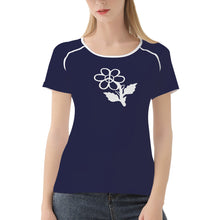 Load image into Gallery viewer, Ti Amo I love you - Exclusive Brand - Cloud Burst 2 - White Daisy - Women&#39;s T shirt - Sizes XS-2XL
