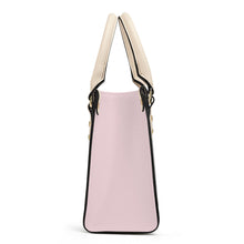 Load image into Gallery viewer, Ti Amo I love you - Exclusive Brand - Light Pink - Luxury Womens PU Tote Bag - Cream Straps
