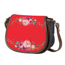 Load image into Gallery viewer, Ti Amo I love you - Exclusive Brand - Jasper - Front &amp; Top Floral Swag - Saddle Bag
