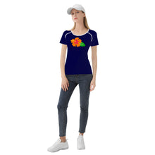 Load image into Gallery viewer, Ti Amo I love you - Exclusive Brand - Stratos - Hawaiian Flower - Women&#39;s T shirt - Sizes XS-2XL
