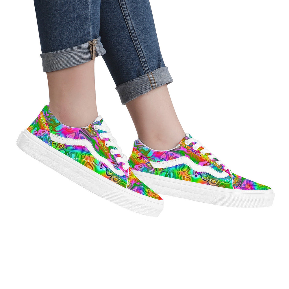 Ti Amo I love you - Exclusive Brand - Rainbow Kaleidoscope - Low Top Flat Sneaker