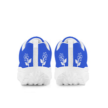 Load image into Gallery viewer, Ti Amo I love you - Exclusive Brand  - Enchanting Sapphire - White Daisy - Womens Mesh Heightening Shake Wedge Platform Shoes
