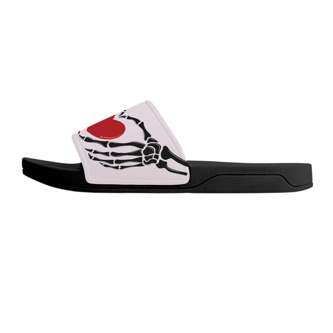 Ti Amo I love you - Exclusive Brand - Prim - Skeleton Hands with Heart - Slide Sandals - Black Soles