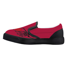 Load image into Gallery viewer, Ti Amo I love you - Exclusive Brand - Cardinal - Skeleton Hands with Heart - Kids Slip-on shoes - Black Soles
