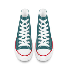 Load image into Gallery viewer, Ti Amo I love you - Exclusive Brand - Casal - White Daisy - High Top Canvas Shoes - White  Soles
