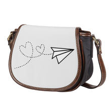 Load image into Gallery viewer, Ti Amo I love you - Exclusive Brand - Concrete - Paper Airplane - Saddle Bag
