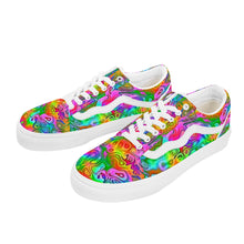 Load image into Gallery viewer, Ti Amo I love you - Exclusive Brand - Rainbow Kaleidoscope - Low Top Flat Sneaker
