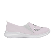 Load image into Gallery viewer, Ti Amo I love you - Exclusive Brand - Prim - Double White Heart - Women&#39;s Casual Slip On Shoe
