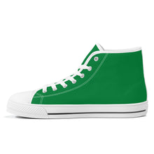 Load image into Gallery viewer, Ti Amo I love you - Exclusive Brand - Fun Green - High-Top Canvas - White Soles
