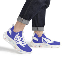 Load image into Gallery viewer, Ti Amo I love you - Exclusive Brand - Bright Blue - Mens / Womens - Air Max React Sneakers - White Soles
