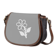 Load image into Gallery viewer, Ti Amo I love you - Exclusive Brand - Silver Chalice - White Daisy -  Saddle Bag
