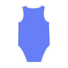 Load image into Gallery viewer, Ti Amo I love you - Exclusive Brand - Neon Blue - Skeleton Hands with Heart  - Sleeveless Baby One-Piece
