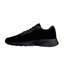 Load image into Gallery viewer, Ti Amo I love you - Exclusive Brand - Black  - Air  Mesh Running Shoes - Black Soles
