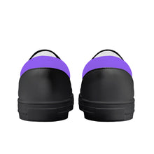 Load image into Gallery viewer, Ti Amo I love you - Exclusive Brand - Heliotrope 3 - Double Black Heart - Kids Slip-on shoes - Black Soles
