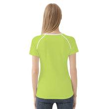 Load image into Gallery viewer, Ti Amo I love you - Exclusive Brand - Yellow Green - Hawaiian Flower - Women&#39;s T shirt - Sizes XS-2XL
