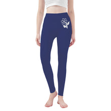 Load image into Gallery viewer, Ti Amo I love you - Exclusive Brand  - Rhino -  White Daisy -  Yoga Leggings
