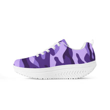 Load image into Gallery viewer, Ti Amo I love you -  Exclusive Brand  - Minsk, Grape 2, Mauve 2, Fushia Blue &amp; Jacarta Camouflage - Women&#39;s Mesh Heightening Shaking Shoe
