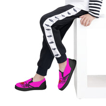 Load image into Gallery viewer, Ti Amo I love you - Exclusive Brand - Hot Magenta - Skeleton Hands with Heart - Kids Slip-on shoes - Black Soles
