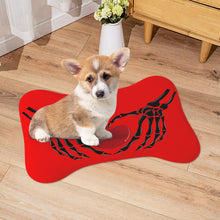 Load image into Gallery viewer, Ti Amo I love you - Exclusive Brand - Red - Skeleton Hands with Heart  - Big Paws Pet Rug
