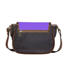 Load image into Gallery viewer, Ti Amo I love you-  Exclusive Brand - Heliotrope 3 - Blossom - Saddle Bag
