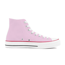 Load image into Gallery viewer, Ti Amo I love you - Exclusive Brand - Vanilla Ice - White Daisy - Womens High Top Canvas Shoes - White  Soles
