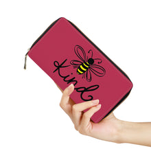 Load image into Gallery viewer, Ti Amo I love you - Exclusive Brand - Viva Magenta - Bee Kind - Zipper Purse Clutch Bag
