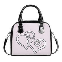 Load image into Gallery viewer, Ti Amo I love you - Prim - Double White Heart - Shoulder Handbag
