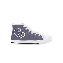 Load image into Gallery viewer, Ti Amo I love you - Exclusive Brand - Dolphin - Kids High Top Canvas Shoes
