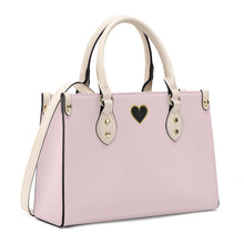 Load image into Gallery viewer, Ti Amo I love you - Exclusive Brand - Light Pink - Luxury Womens PU Tote Bag - Cream Straps
