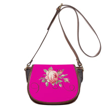 Load image into Gallery viewer, Ti Amo I love you - Exclusive Brand - Hollywood Cerise - Rose - Saddle Bag
