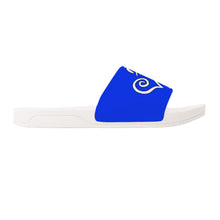 Load image into Gallery viewer, Ti Amo I love you - Exclusive Brand - Blue Blue Eyes - Double White Heart- Slide Sandals - White Soles
