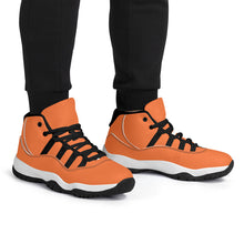 Load image into Gallery viewer, Ti Amo I love you - Exclusive Brand - Pumpkin Orange - Skeleton Hands with Heart -  High Top Air Retro Sneakers - Black Laces
