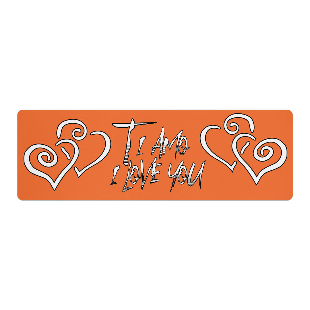 Ti Amo I love you - Exclusive Brand - Pumpkin Orange - Yoga Mat